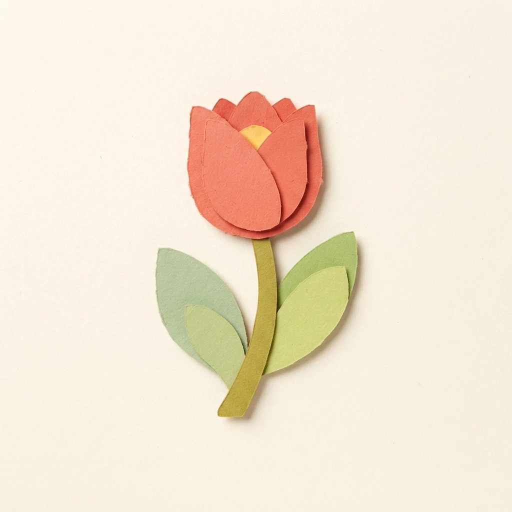 Eine Blume aus Papier