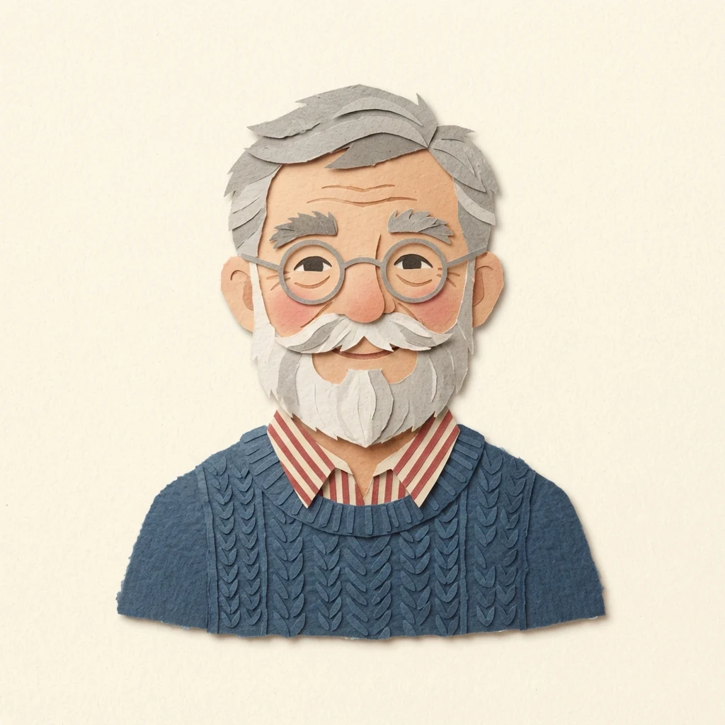 Ein Opa aus Papier